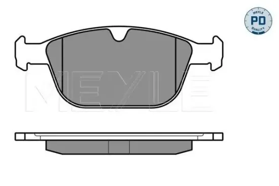 Bremsbelagsatz, Scheibenbremse Vorderachse MEYLE 025 243 9920/PD Bild Bremsbelagsatz, Scheibenbremse Vorderachse MEYLE 025 243 9920/PD