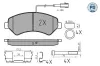 Bremsbelagsatz, Scheibenbremse MEYLE 025 244 6619-1/PD Bild Bremsbelagsatz, Scheibenbremse MEYLE 025 244 6619-1/PD