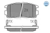 Bremsbelagsatz, Scheibenbremse Hinterachse MEYLE 025 244 9815/W Bild Bremsbelagsatz, Scheibenbremse Hinterachse MEYLE 025 244 9815/W