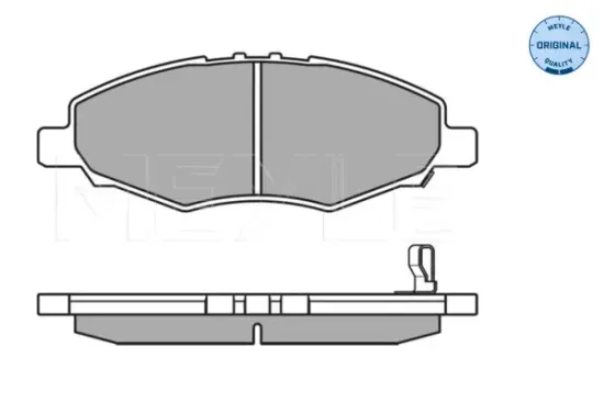 Bremsbelagsatz, Scheibenbremse Vorderachse MEYLE 025 245 2316/W Bild Bremsbelagsatz, Scheibenbremse Vorderachse MEYLE 025 245 2316/W