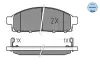 Bremsbelagsatz, Scheibenbremse Vorderachse MEYLE 025 245 2916/W Bild Bremsbelagsatz, Scheibenbremse Vorderachse MEYLE 025 245 2916/W