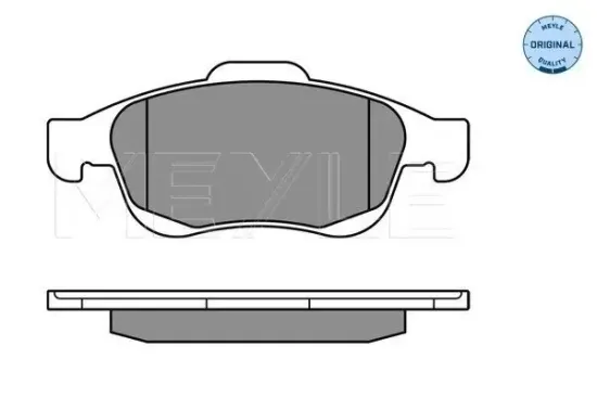 Bremsbelagsatz, Scheibenbremse Vorderachse MEYLE 025 245 3818 Bild Bremsbelagsatz, Scheibenbremse Vorderachse MEYLE 025 245 3818