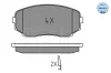 Bremsbelagsatz, Scheibenbremse MEYLE 025 245 4417/W Bild Bremsbelagsatz, Scheibenbremse MEYLE 025 245 4417/W