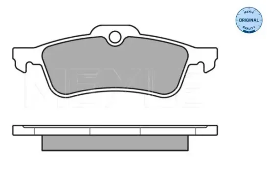 Bremsbelagsatz, Scheibenbremse MEYLE 025 245 7415/W Bild Bremsbelagsatz, Scheibenbremse MEYLE 025 245 7415/W