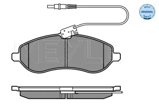 Bremsbelagsatz, Scheibenbremse Vorderachse MEYLE 025 245 9518/W Bild Bremsbelagsatz, Scheibenbremse Vorderachse MEYLE 025 245 9518/W