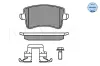 Bremsbelagsatz, Scheibenbremse Hinterachse MEYLE 025 246 0617/K1 Bild Bremsbelagsatz, Scheibenbremse Hinterachse MEYLE 025 246 0617/K1