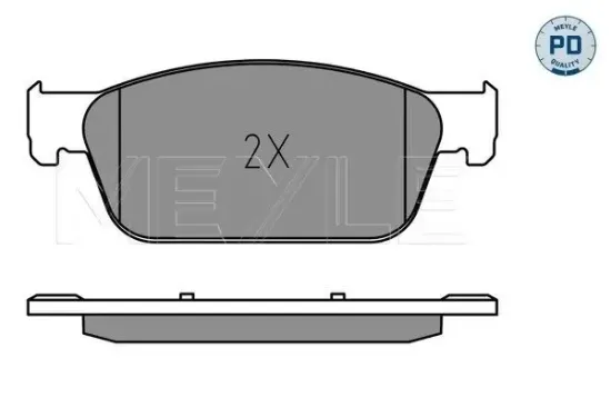 Bremsbelagsatz, Scheibenbremse Vorderachse MEYLE 025 246 2318/PD Bild Bremsbelagsatz, Scheibenbremse Vorderachse MEYLE 025 246 2318/PD