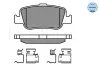 Bremsbelagsatz, Scheibenbremse Hinterachse MEYLE 025 246 6415/W Bild Bremsbelagsatz, Scheibenbremse Hinterachse MEYLE 025 246 6415/W
