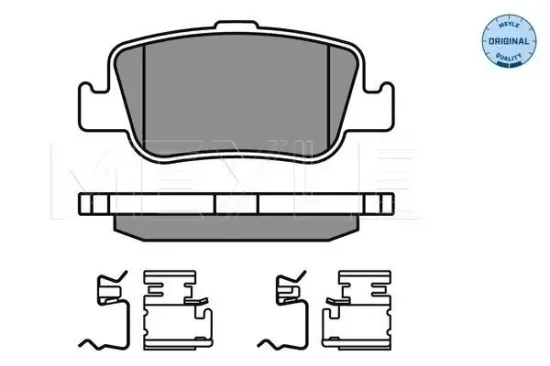 Bremsbelagsatz, Scheibenbremse Hinterachse MEYLE 025 246 6415/W Bild Bremsbelagsatz, Scheibenbremse Hinterachse MEYLE 025 246 6415/W