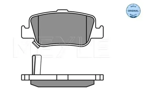 Bremsbelagsatz, Scheibenbremse Hinterachse MEYLE 025 246 6415/W Bild Bremsbelagsatz, Scheibenbremse Hinterachse MEYLE 025 246 6415/W