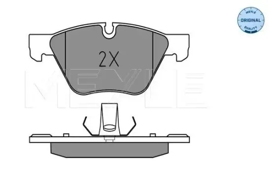 Bremsbelagsatz, Scheibenbremse Vorderachse MEYLE 025 246 9719 Bild Bremsbelagsatz, Scheibenbremse Vorderachse MEYLE 025 246 9719