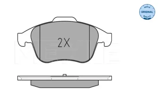 Bremsbelagsatz, Scheibenbremse Vorderachse MEYLE 025 247 0917 Bild Bremsbelagsatz, Scheibenbremse Vorderachse MEYLE 025 247 0917
