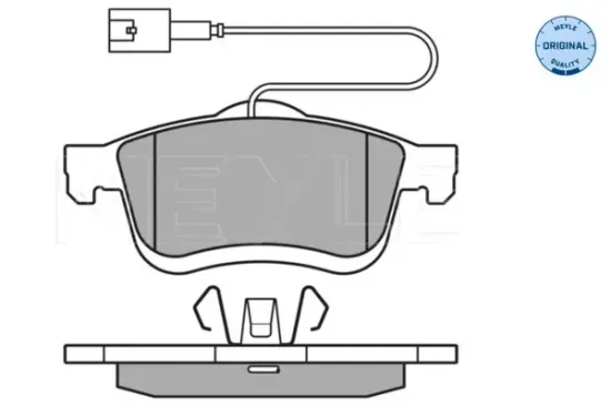 Bremsbelagsatz, Scheibenbremse Vorderachse MEYLE 025 247 2720/W Bild Bremsbelagsatz, Scheibenbremse Vorderachse MEYLE 025 247 2720/W