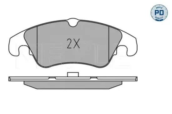 Bremsbelagsatz, Scheibenbremse Vorderachse MEYLE 025 247 4319/PD Bild Bremsbelagsatz, Scheibenbremse Vorderachse MEYLE 025 247 4319/PD
