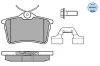 Bremsbelagsatz, Scheibenbremse Hinterachse MEYLE 025 247 6516/W Bild Bremsbelagsatz, Scheibenbremse Hinterachse MEYLE 025 247 6516/W