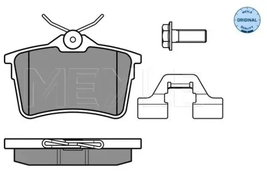 Bremsbelagsatz, Scheibenbremse MEYLE 025 247 6516/W Bild Bremsbelagsatz, Scheibenbremse MEYLE 025 247 6516/W