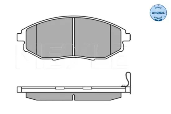Bremsbelagsatz, Scheibenbremse Vorderachse MEYLE 025 248 6417/W Bild Bremsbelagsatz, Scheibenbremse Vorderachse MEYLE 025 248 6417/W