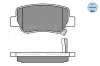 Bremsbelagsatz, Scheibenbremse Hinterachse MEYLE 025 248 8516/W Bild Bremsbelagsatz, Scheibenbremse Hinterachse MEYLE 025 248 8516/W