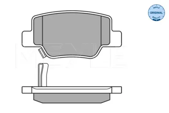 Bremsbelagsatz, Scheibenbremse Hinterachse MEYLE 025 249 2616/W Bild Bremsbelagsatz, Scheibenbremse Hinterachse MEYLE 025 249 2616/W