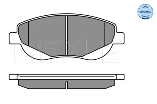 Bremsbelagsatz, Scheibenbremse Vorderachse MEYLE 025 249 4619/W Bild Bremsbelagsatz, Scheibenbremse Vorderachse MEYLE 025 249 4619/W