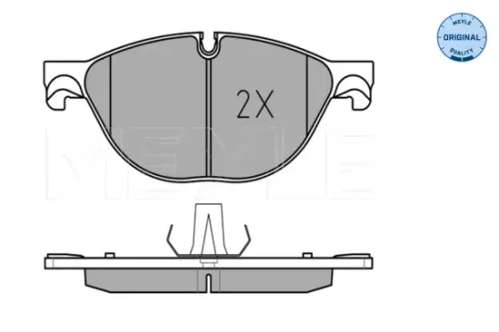 Bremsbelagsatz, Scheibenbremse Vorderachse MEYLE 025 250 4519 Bild Bremsbelagsatz, Scheibenbremse Vorderachse MEYLE 025 250 4519