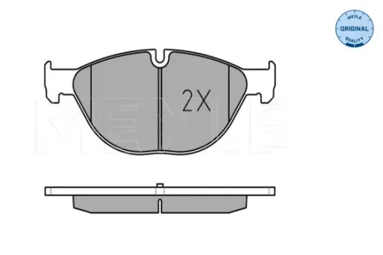 Bremsbelagsatz, Scheibenbremse Vorderachse MEYLE 025 250 4519 Bild Bremsbelagsatz, Scheibenbremse Vorderachse MEYLE 025 250 4519