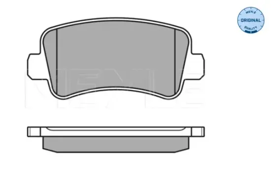 Bremsbelagsatz, Scheibenbremse Hinterachse MEYLE 025 251 1218/W Bild Bremsbelagsatz, Scheibenbremse Hinterachse MEYLE 025 251 1218/W
