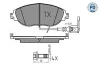 Bremsbelagsatz, Scheibenbremse MEYLE 025 251 1720/PD Bild Bremsbelagsatz, Scheibenbremse MEYLE 025 251 1720/PD