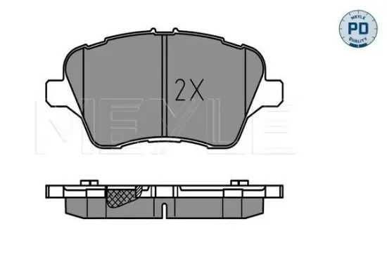 Bremsbelagsatz, Scheibenbremse MEYLE 025 251 3417/PD Bild Bremsbelagsatz, Scheibenbremse MEYLE 025 251 3417/PD