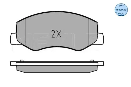 Bremsbelagsatz, Scheibenbremse Hinterachse MEYLE 025 251 7218/W Bild Bremsbelagsatz, Scheibenbremse Hinterachse MEYLE 025 251 7218/W