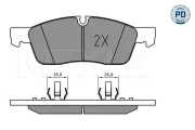 Bremsbelagsatz, Scheibenbremse MEYLE 025 251 9219/PD