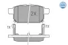 Bremsbelagsatz, Scheibenbremse Hinterachse MEYLE 025 252 5814/W Bild Bremsbelagsatz, Scheibenbremse Hinterachse MEYLE 025 252 5814/W