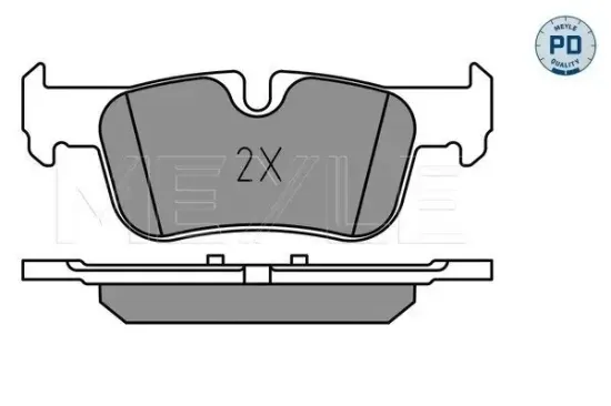Bremsbelagsatz, Scheibenbremse Hinterachse MEYLE 025 253 3116/PD Bild Bremsbelagsatz, Scheibenbremse Hinterachse MEYLE 025 253 3116/PD