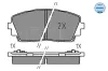 Bremsbelagsatz, Scheibenbremse Vorderachse MEYLE 025 253 6516 Bild Bremsbelagsatz, Scheibenbremse Vorderachse MEYLE 025 253 6516