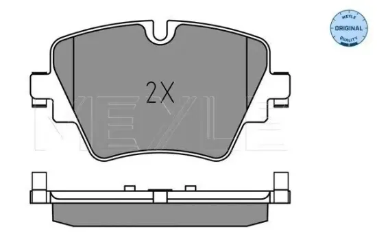 Bremsbelagsatz, Scheibenbremse Vorderachse MEYLE 025 256 1718 Bild Bremsbelagsatz, Scheibenbremse Vorderachse MEYLE 025 256 1718