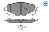 Bremsbelagsatz, Scheibenbremse Vorderachse MEYLE 025 257 2516 Bild Bremsbelagsatz, Scheibenbremse Vorderachse MEYLE 025 257 2516