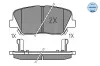 Bremsbelagsatz, Scheibenbremse Vorderachse MEYLE 025 257 5717 Bild Bremsbelagsatz, Scheibenbremse Vorderachse MEYLE 025 257 5717