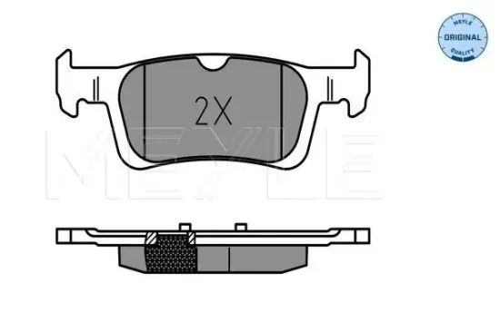 Bremsbelagsatz, Scheibenbremse Hinterachse MEYLE 025 258 4116 Bild Bremsbelagsatz, Scheibenbremse Hinterachse MEYLE 025 258 4116