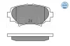 Bremsbelagsatz, Scheibenbremse Hinterachse MEYLE 025 258 7814 Bild Bremsbelagsatz, Scheibenbremse Hinterachse MEYLE 025 258 7814