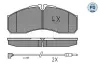 Bremsbelagsatz, Scheibenbremse Vorderachse MEYLE 025 291 6020/PD Bild Bremsbelagsatz, Scheibenbremse Vorderachse MEYLE 025 291 6020/PD