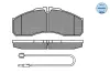 Bremsbelagsatz, Scheibenbremse Vorderachse MEYLE 025 291 6020/W Bild Bremsbelagsatz, Scheibenbremse Vorderachse MEYLE 025 291 6020/W