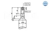 Stoßdämpfer Vorderachse MEYLE 326 624 0008 Bild Stoßdämpfer Vorderachse MEYLE 326 624 0008