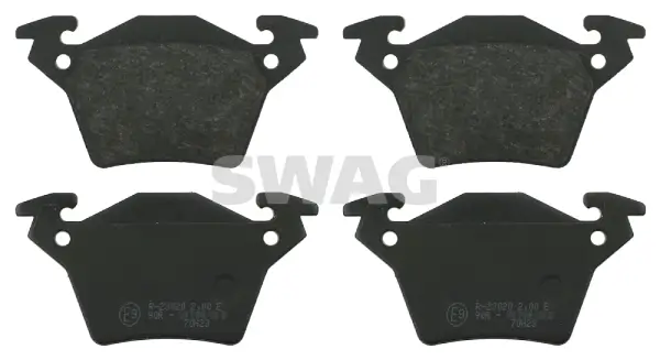 Bremsbelagsatz, Scheibenbremse Hinterachse SWAG 10 91 6255