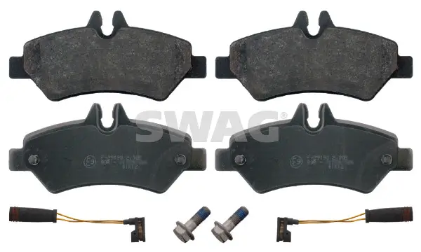 Bremsbelagsatz, Scheibenbremse Hinterachse SWAG 10 91 6708