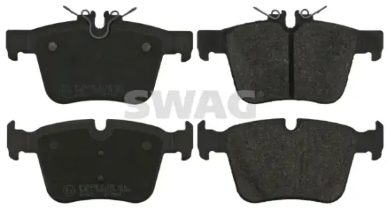 Bremsbelagsatz, Scheibenbremse Hinterachse SWAG 10 91 6989 Bild Bremsbelagsatz, Scheibenbremse Hinterachse SWAG 10 91 6989
