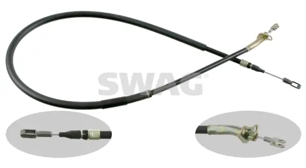 Seilzug, Feststellbremse hinten links hinten rechts SWAG 10 92 1263