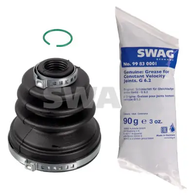 Faltenbalgsatz, Antriebswelle getriebeseitig Vorderachse links Vorderachse rechts SWAG 11 92 6233