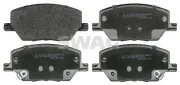 Bremsbelagsatz, Scheibenbremse Vorderachse SWAG 19 11 6381