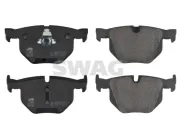 Bremsbelagsatz, Scheibenbremse Hinterachse SWAG 20 91 6466