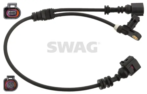 Sensor, Raddrehzahl Vorderachse links Vorderachse rechts SWAG 30 10 6909